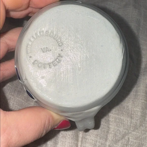 Handcrafted Williamsburg Pottery Cream Pitcher - Picture 5 of 6